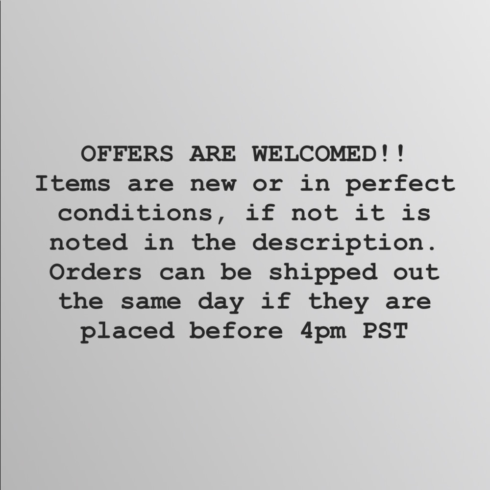 Offers welcomed!